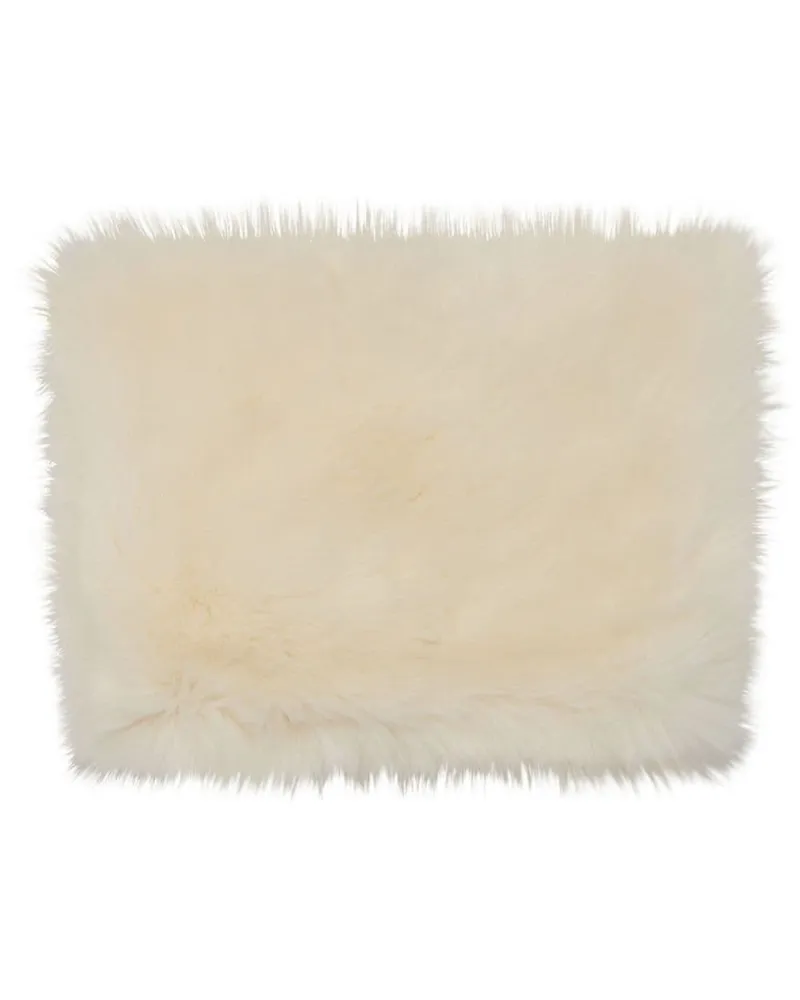 Rosetta Getty x Violet Getty Hut aus Faux Fur - Nude Nude