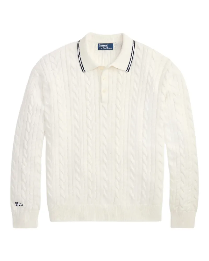 Ralph Lauren Polo-Pullover mit Zopfmuster - Nude Nude