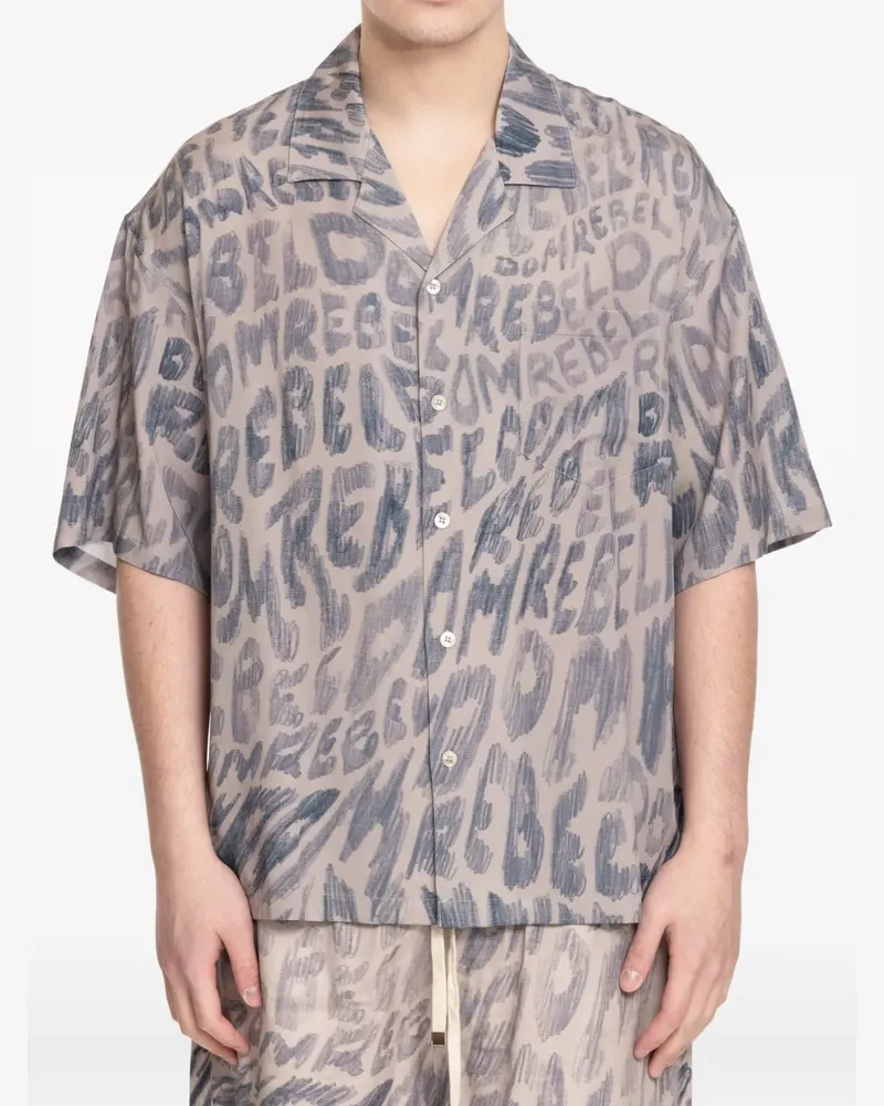DOMREBEL New Wave Hemd - Nude Nude