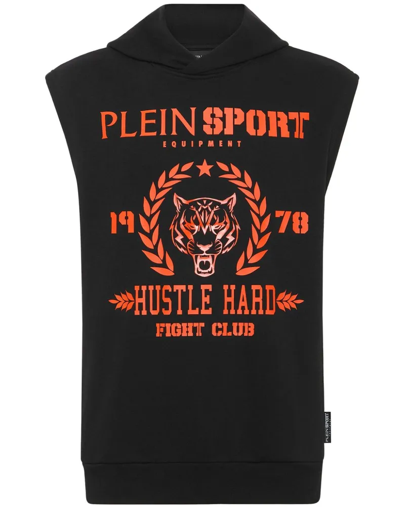 Philipp Plein Hoodie mit Tiger-Print - Schwarz Schwarz