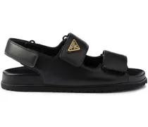 Sandalen aus Leder - Schwarz