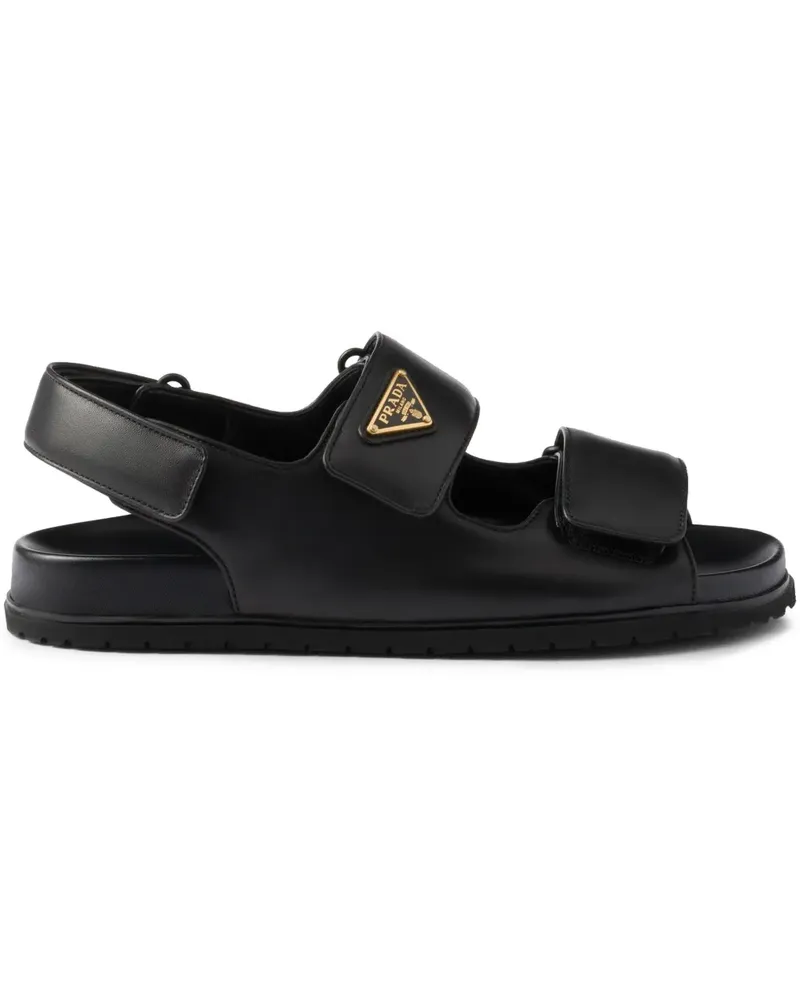 Prada Sandalen aus Leder - Schwarz Schwarz