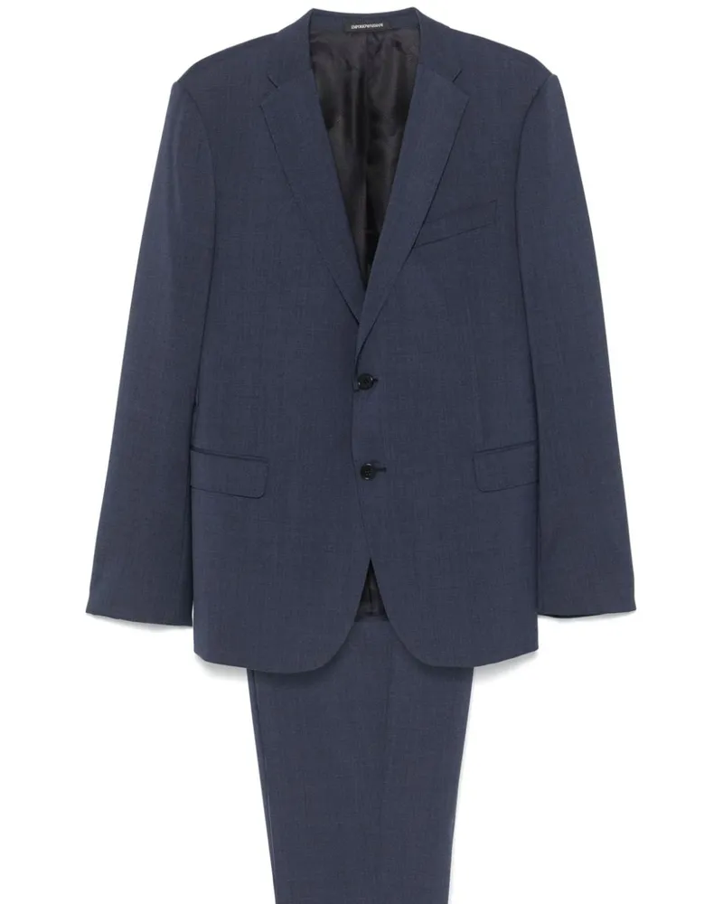 Emporio Armani Schmaler Anzug - Blau Blau
