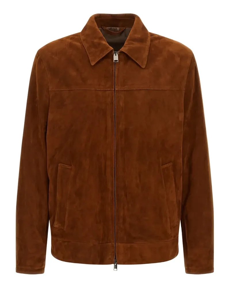 Brioni suede jacket - Braun Braun