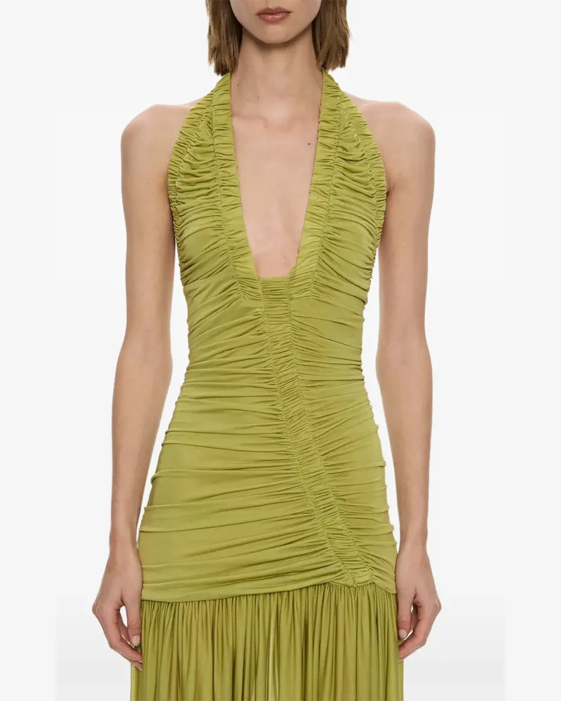 Christopher Esber Orion ruched maxi dress - Grün Grün