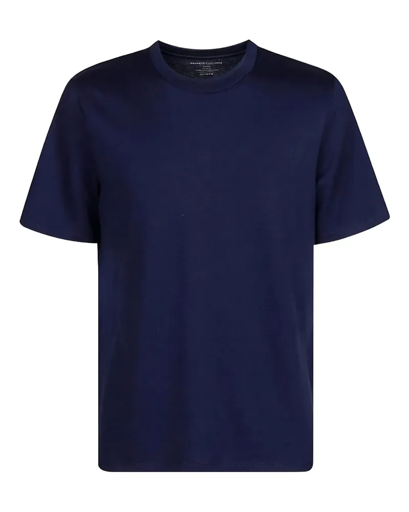 Majestic Klassisches T-Shirt - Blau Blau
