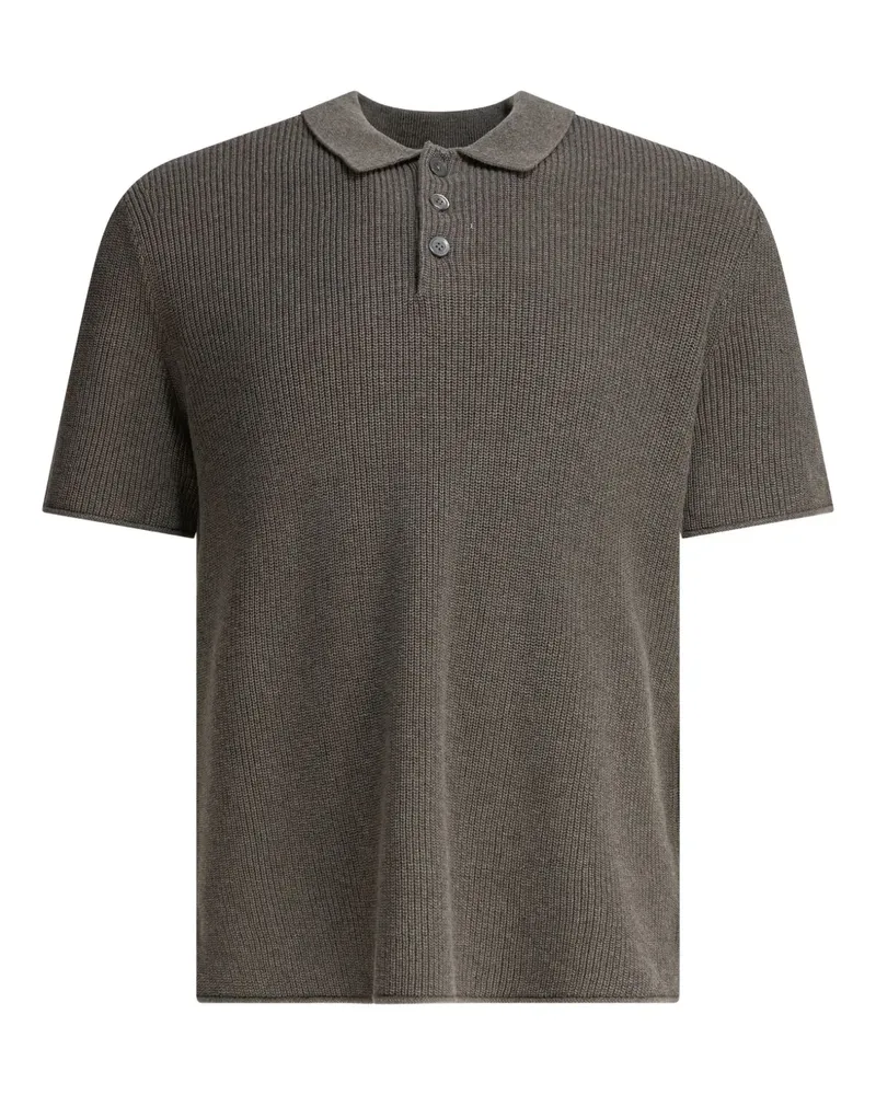 Alex Mill Geripptes Poloshirt - Grau Grau