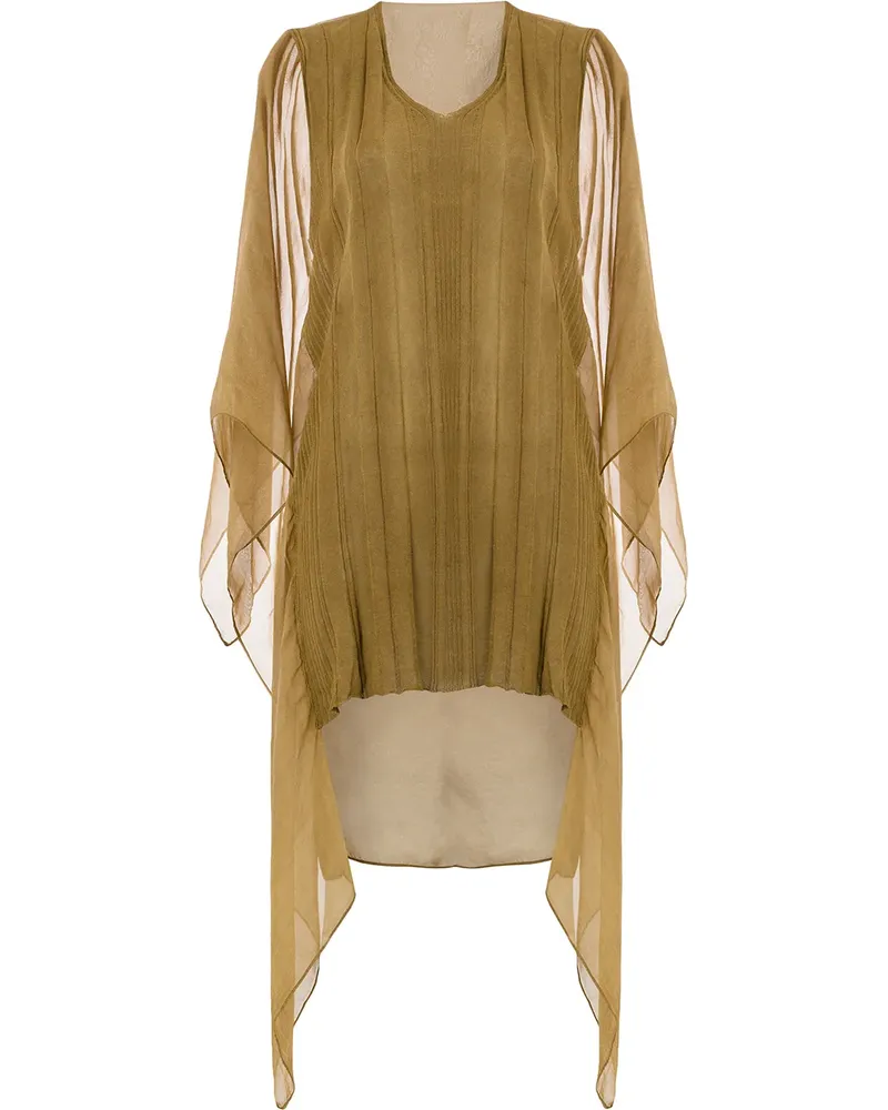 Masnada Kleid mit Sheer-Effekt - Grün Grün