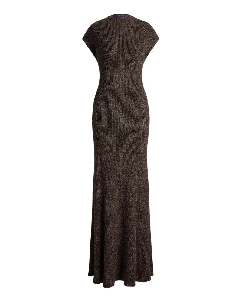 Ralph Lauren Windi Maxikleid aus Rippstrick - Braun Braun