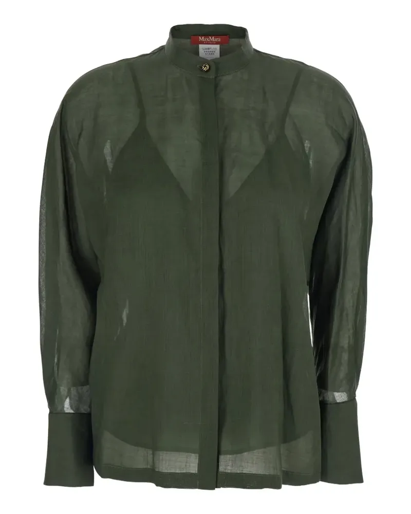 Max Mara long-sleeved cotton shirt - Grün Grün
