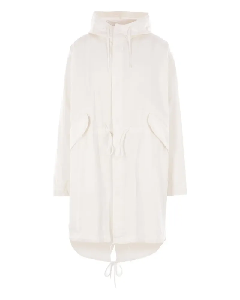 Maison Margiela Kapuzenparka mit Kordelzug - Weiß Weiß