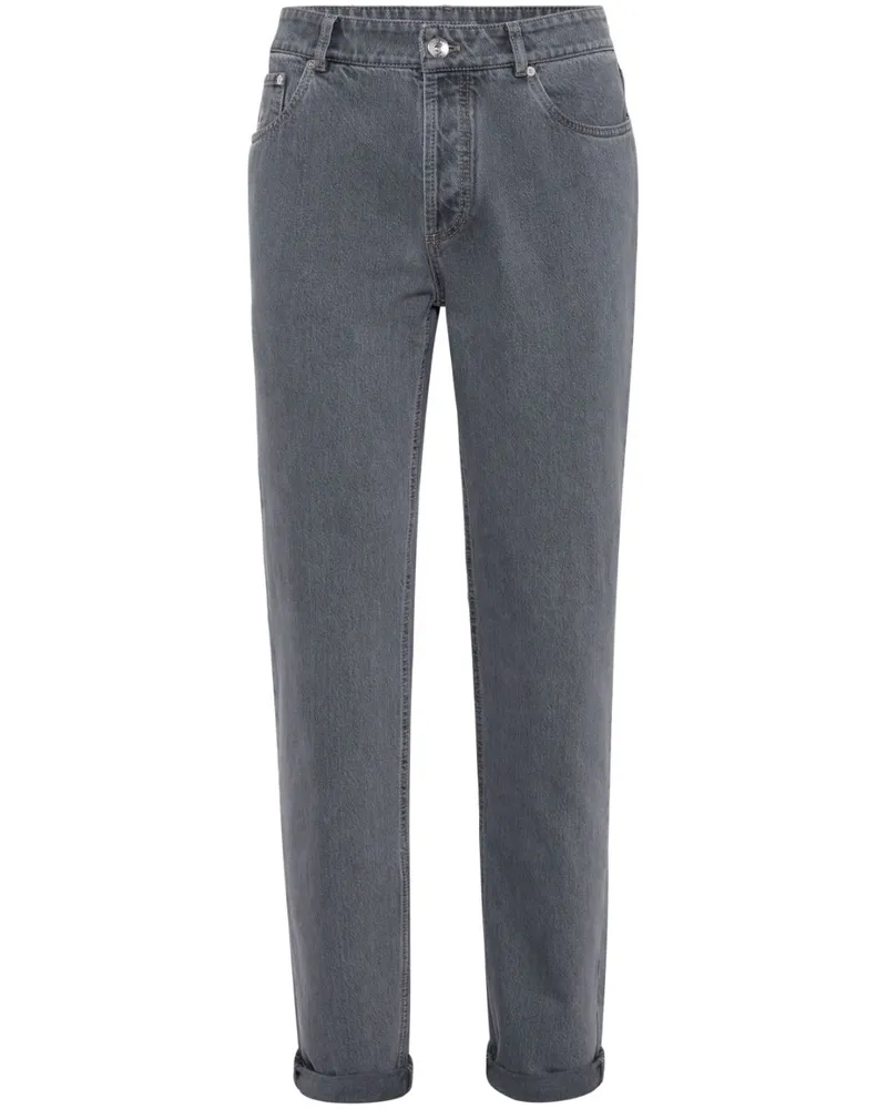 Brunello Cucinelli Klassische Tapered-Jeans - Blau Blau