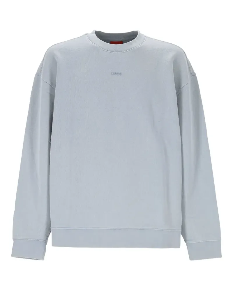 HUGO BOSS Sweatshirt mit Logo-Stickerei - Blau Blau