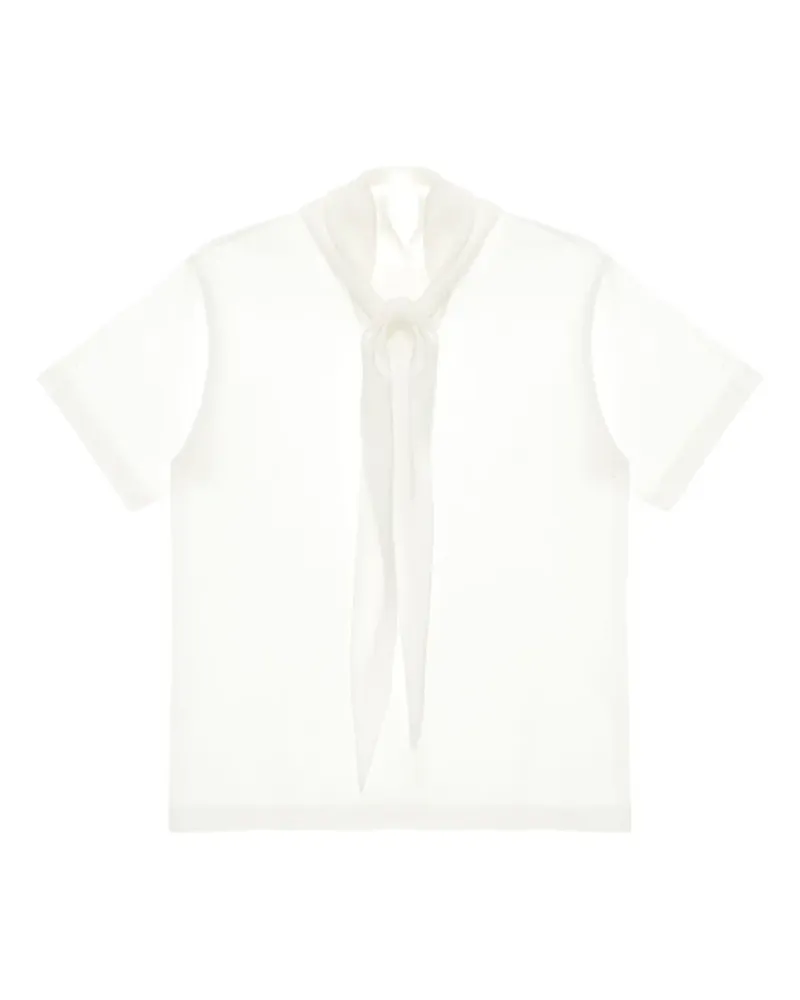 Carven T-Shirt mit Schalkragen - Weiß Weiß