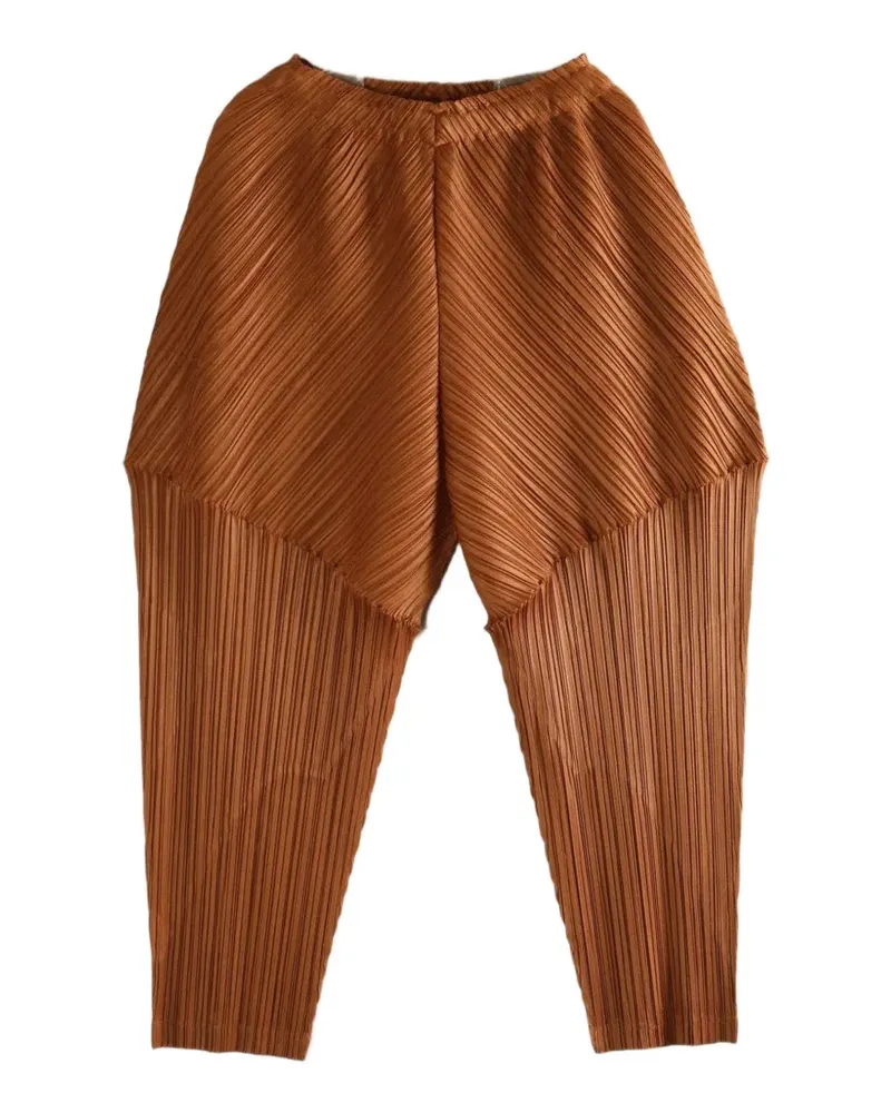 Issey Miyake pleated trousers - Braun Braun