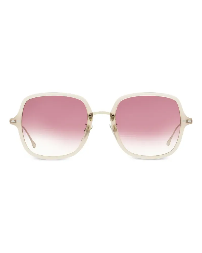 Isabel Marant Maelle square-frame sunglasses - Nude Nude