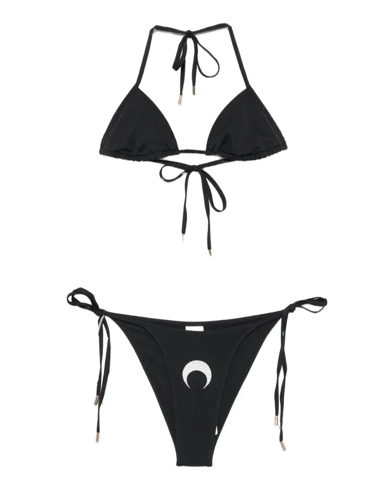 Marine Serre crescent-moon bikini - Schwarz Schwarz