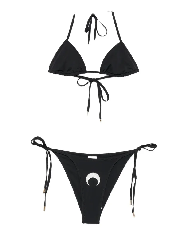 Marine Serre crescent-moon bikini - Schwarz Schwarz
