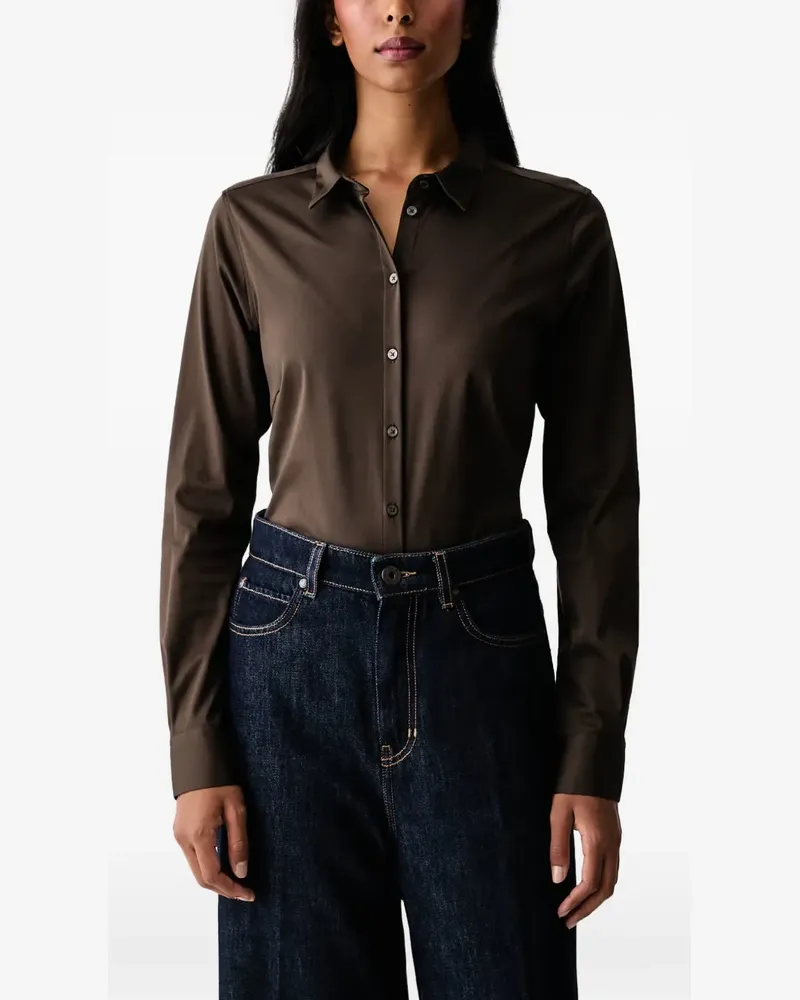 Mos Mosh Tina button-down long-sleeve shirt - Braun Braun