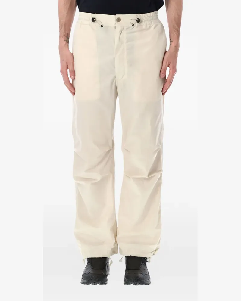 nanamica drawstring-waistband trousers - Nude Nude