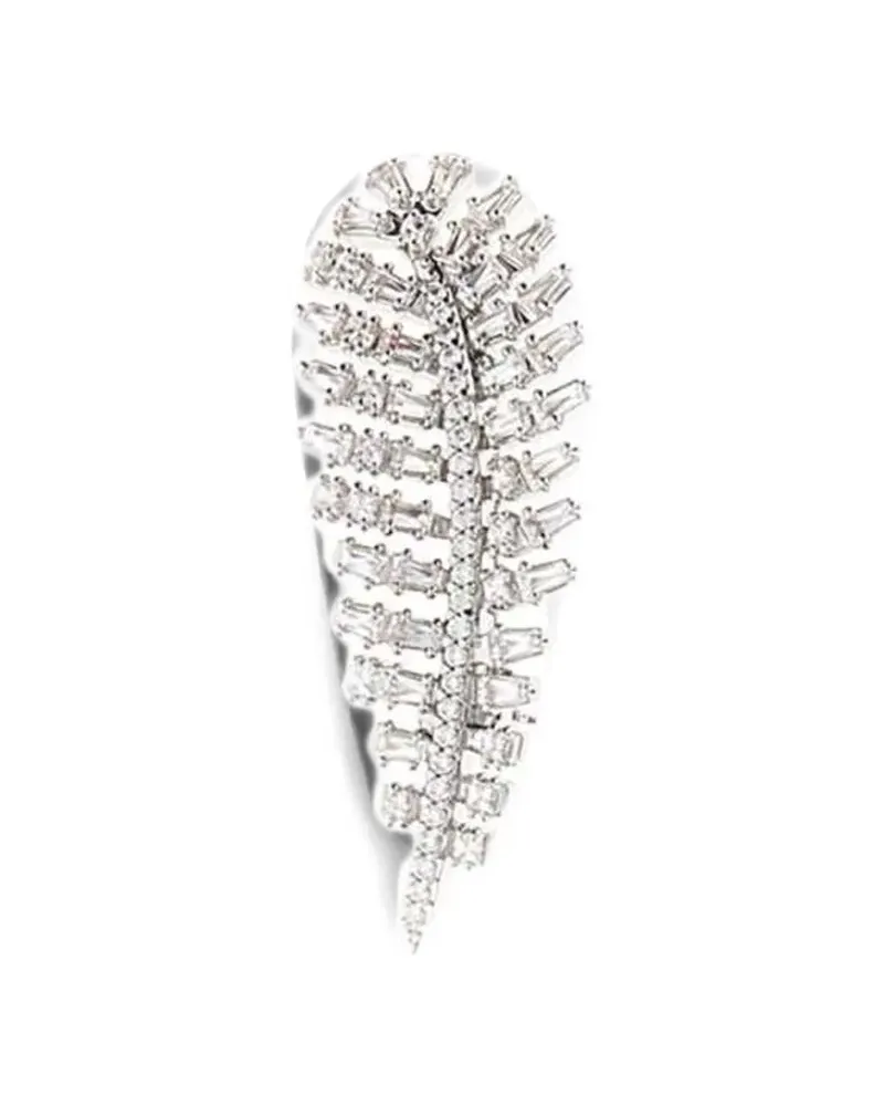 Swarovski Vienna crystal-embellished brooch - Silber Silber