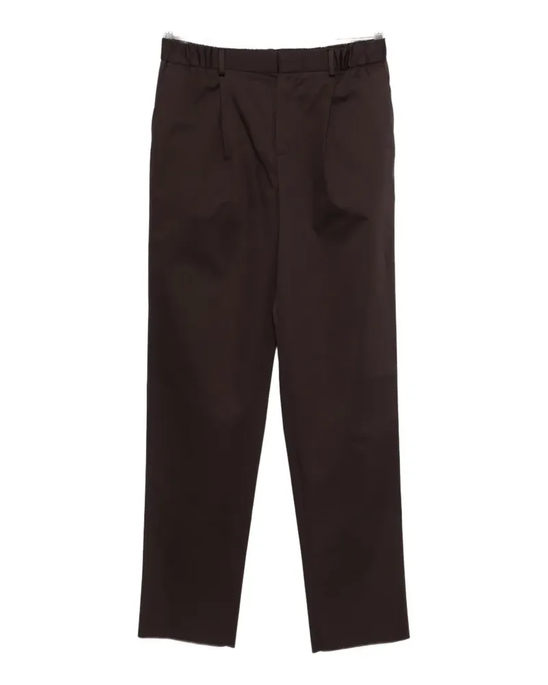 AGNONA pleat detail trousers - Braun Braun