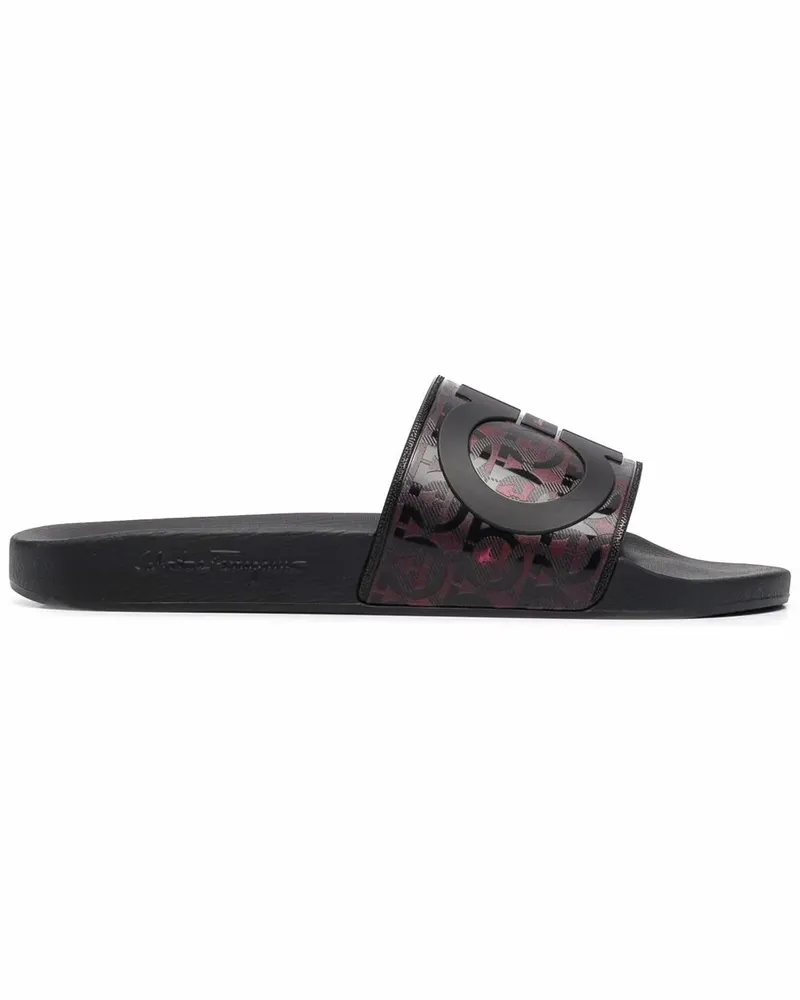 Ferragamo Groove Pantoletten - Schwarz Schwarz