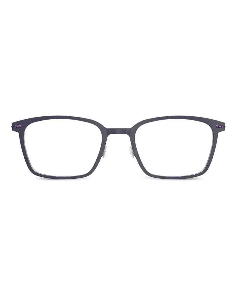 Lindberg Eckige Brille aus Titan - Blau Blau