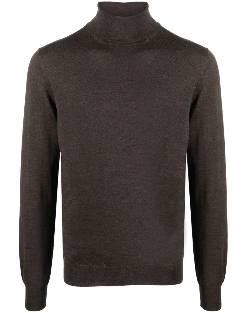 BARBA Pullover mit Rollkragen - Braun Braun