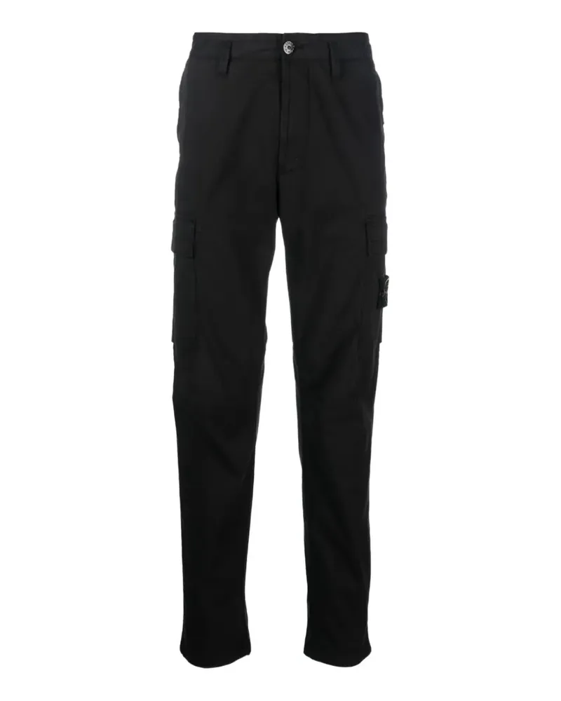 Stone Island 3100032 stretch organic-cotton twill 3100032 cargo pants - Schwarz Schwarz