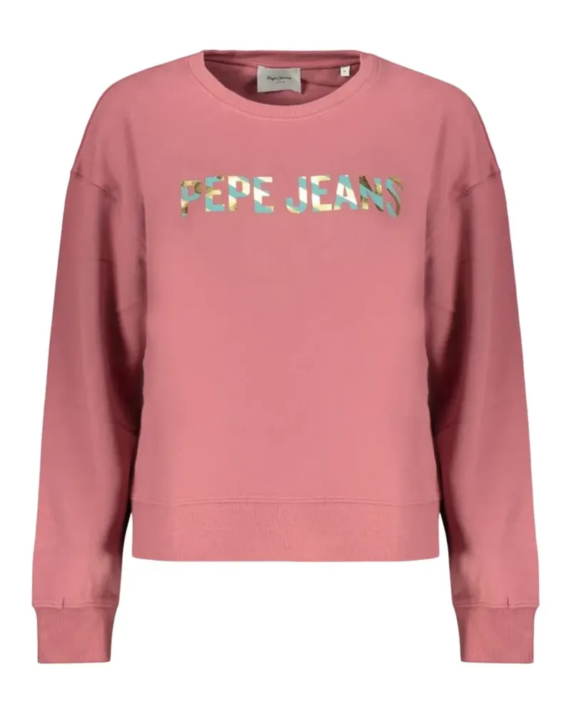 Pepe Jeans logo-print drop-shoulder sweatshirt - Rosa Rosa