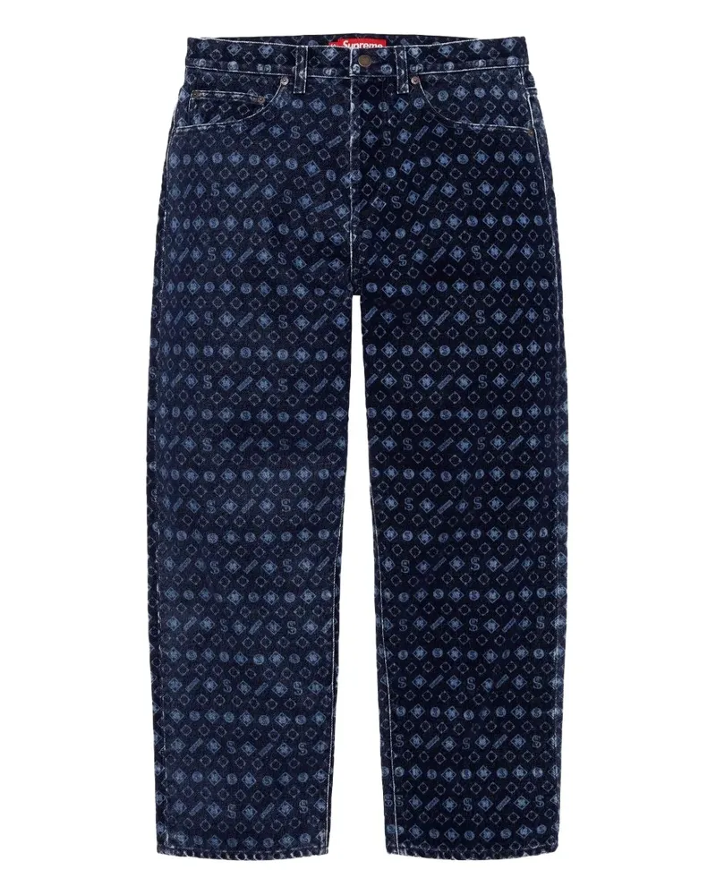 Supreme Being Jeans mit beflocktem Print - Blau Blau