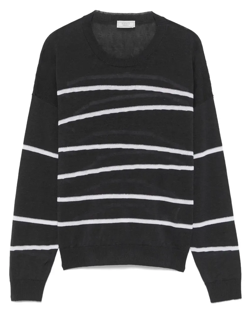 Peserico Gestreifter Pullover - Grau Grau