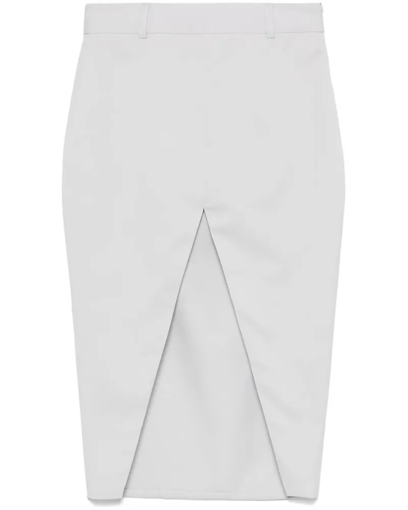 ALMAZ Midirock mit V-Schlitz - Grau Grau