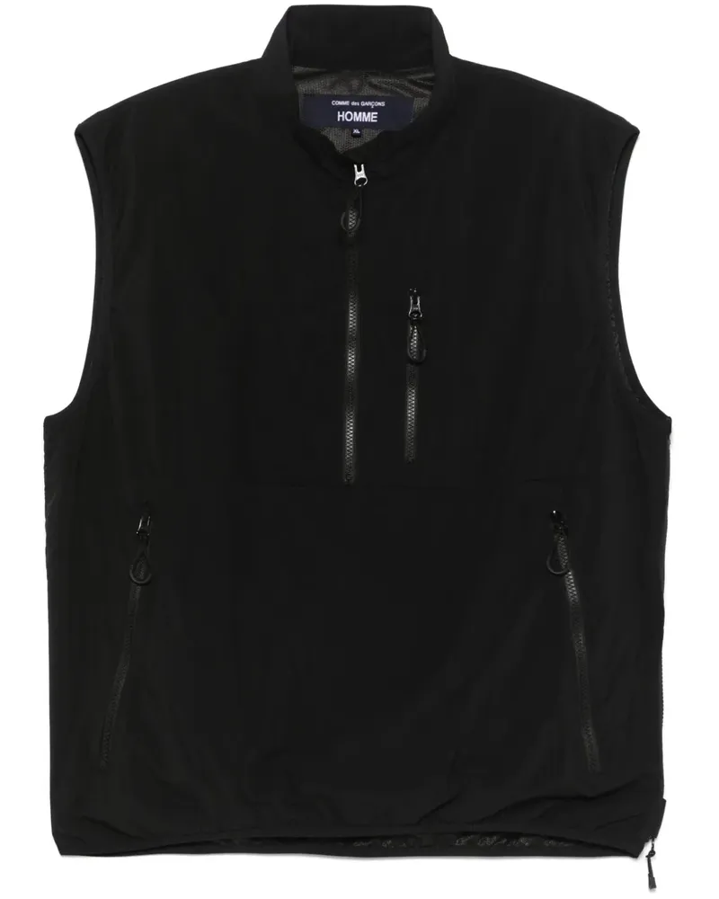 Comme des Garçons Weste mit Schlitz - Schwarz Schwarz