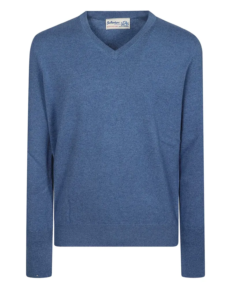 Ballantyne V-neck cashmere sweater - Blau Blau