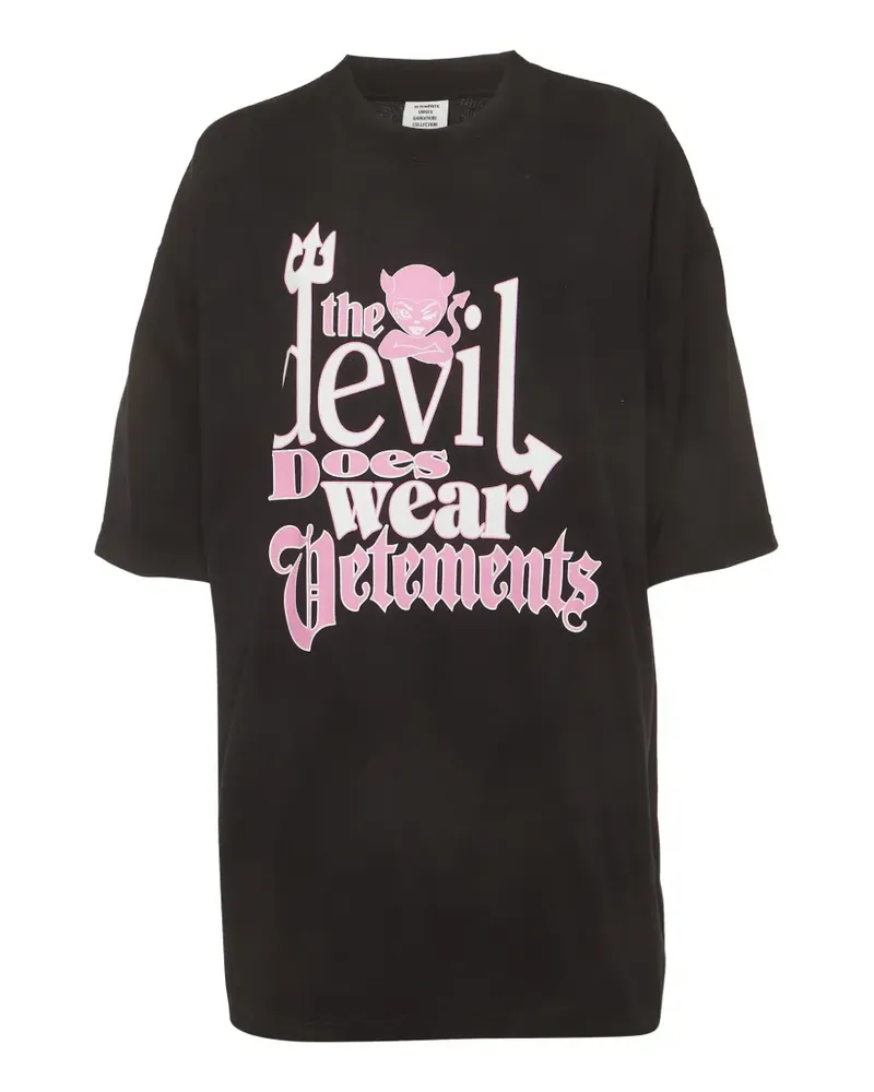 VETEMENTS T-Shirt im Oversized-Look - Schwarz Schwarz