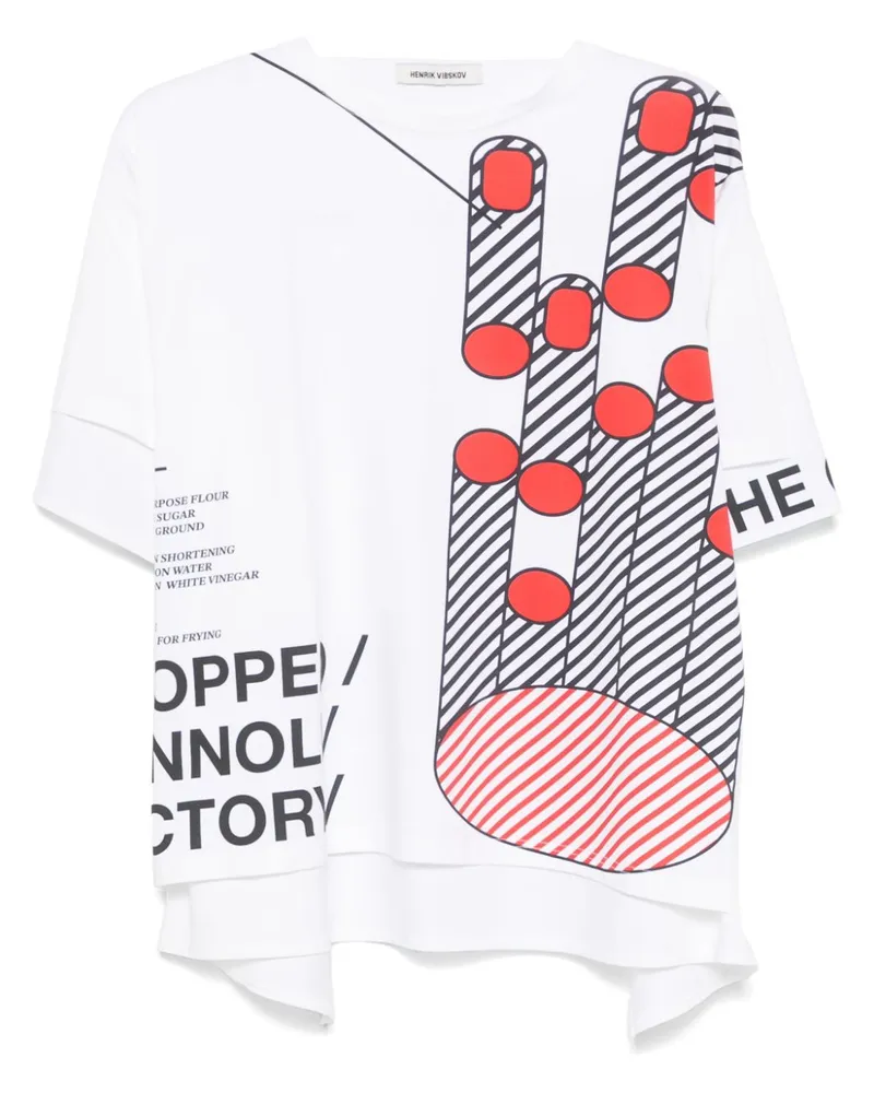 Henrik Vibskov Knuckle T-Shirt - Weiß Weiß