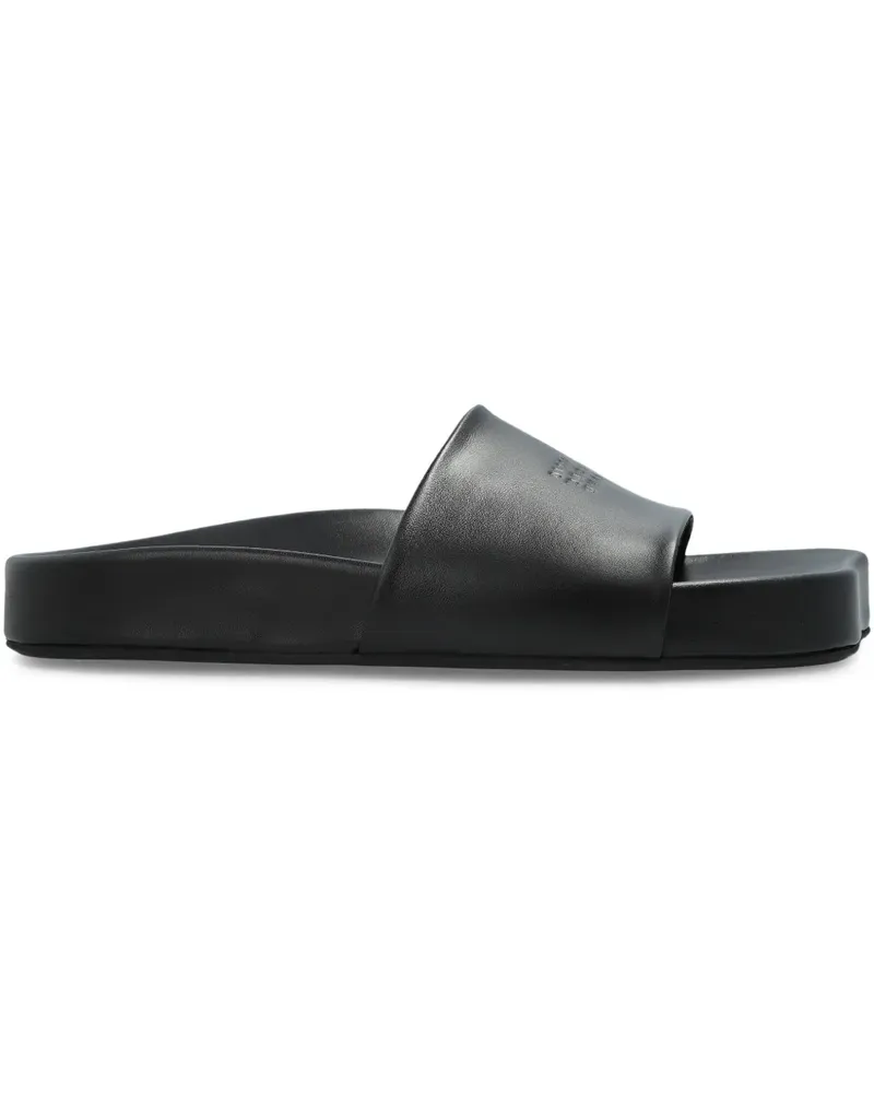 Maison Margiela Pantoletten mit Nummern-Motiv - Schwarz Schwarz