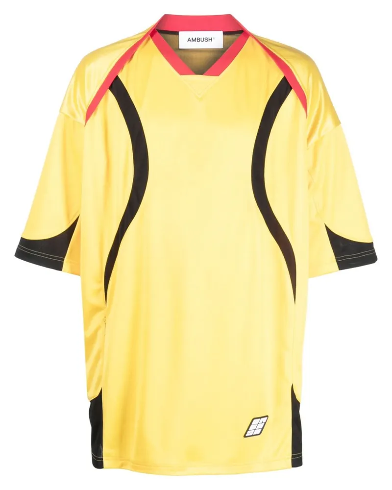 AMBUSH T-Shirt im Football-Look - Gelb Gelb