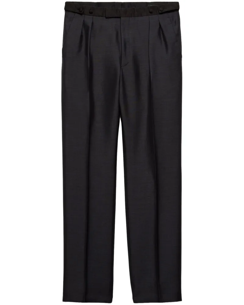 Prada Hose mit weitem Bein - Grau Grau