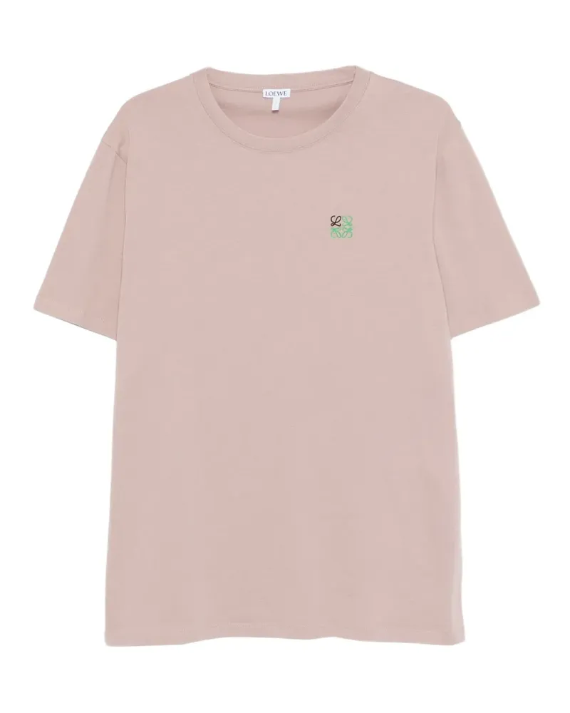 Loewe T-Shirt mit rundem Ausschnitt - Rosa Rosa