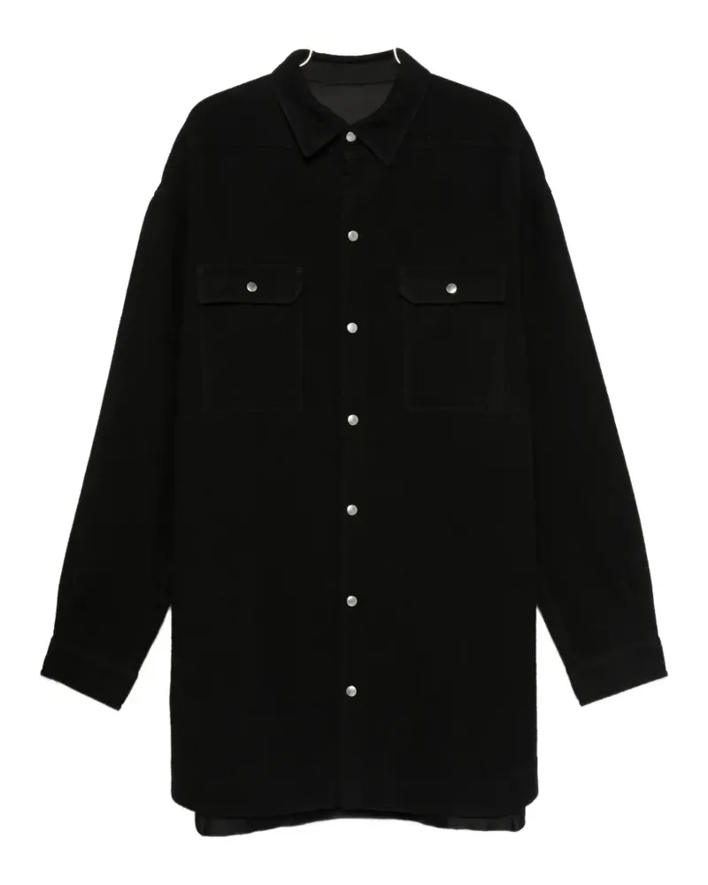 Rick Owens long-sleeves coat - Schwarz Schwarz