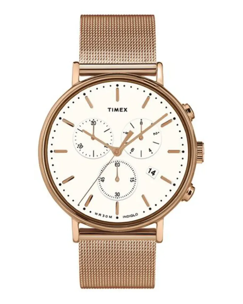 Timex Fairfield Chronograph 41mm - Weiß Weiß