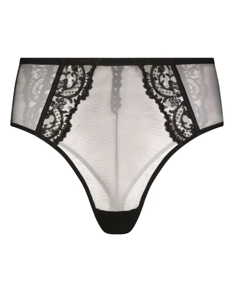 Kiki De Montparnasse Juliettte Slip mit hohem Bund - Schwarz Schwarz