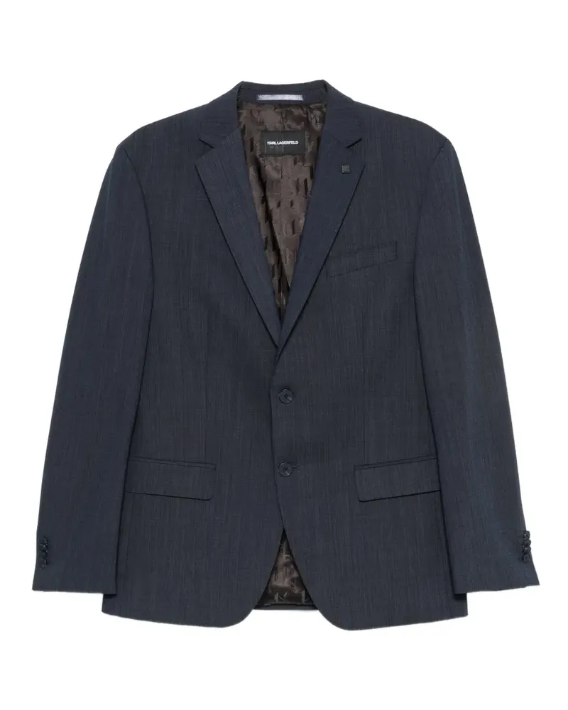 Karl Lagerfeld single-breasted notch-lapel blazer - Blau Blau