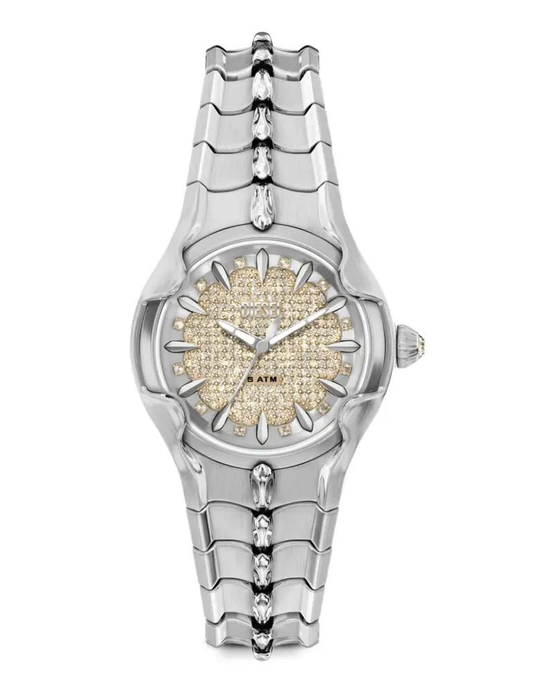 Diesel Pave Armbanduhr aus Edelstahl 32mm - Nude Nude