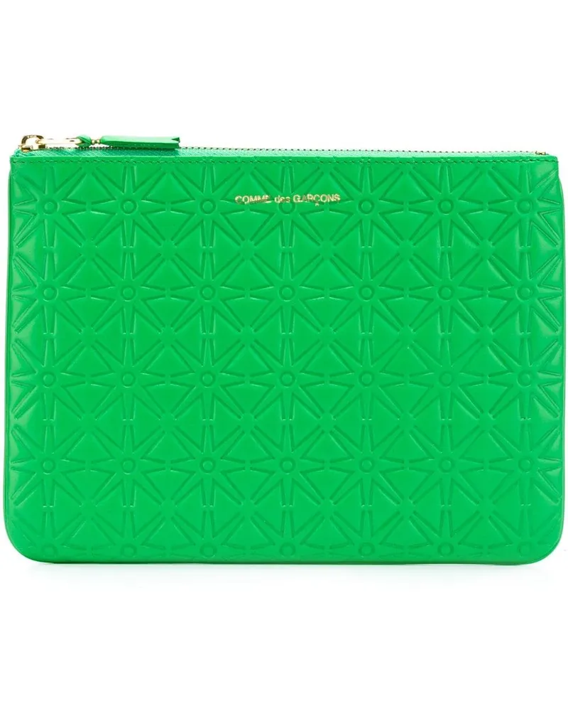 Comme des Garçons Colour Embossed A' Portemonnaie - Grün Grün