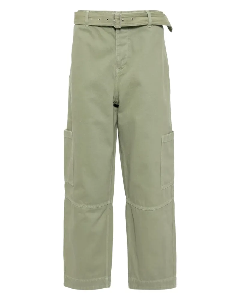 Kitsuné Hose mit Gürtel - Grün Grün