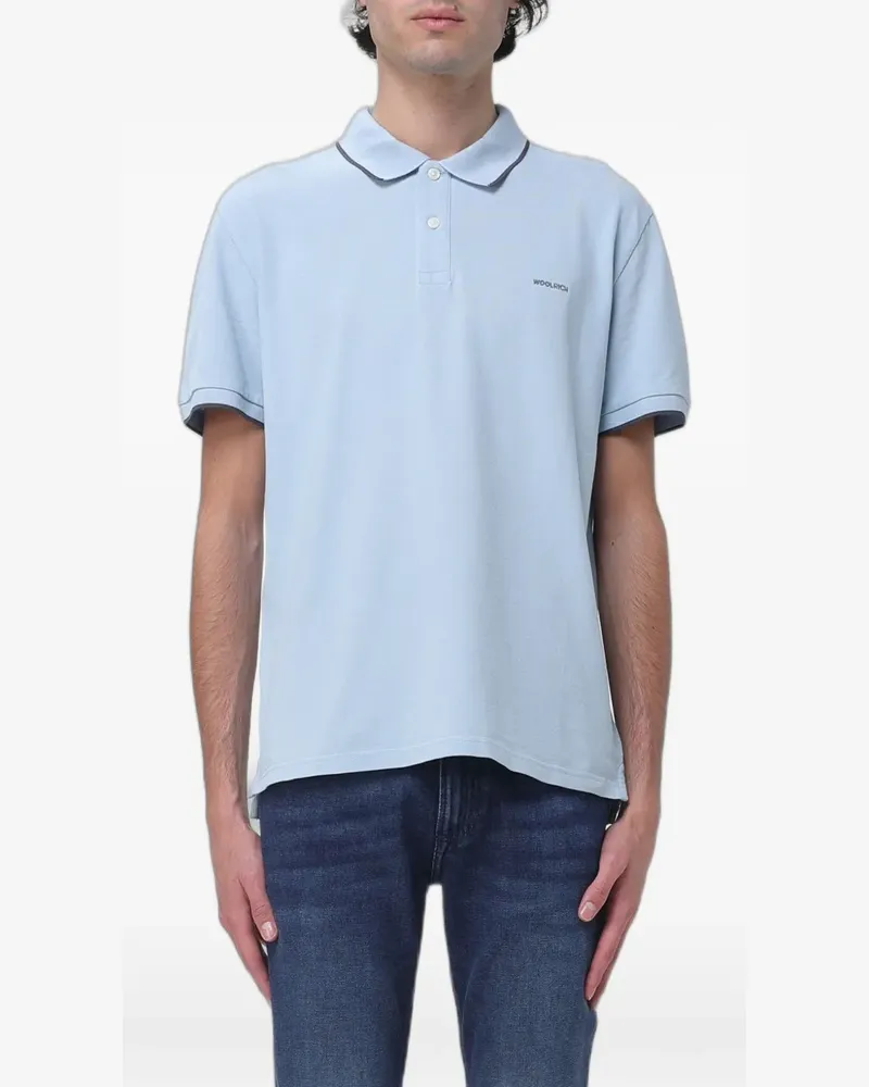 Woolrich Monterey piqué-cotton polo shirt - Blau Blau